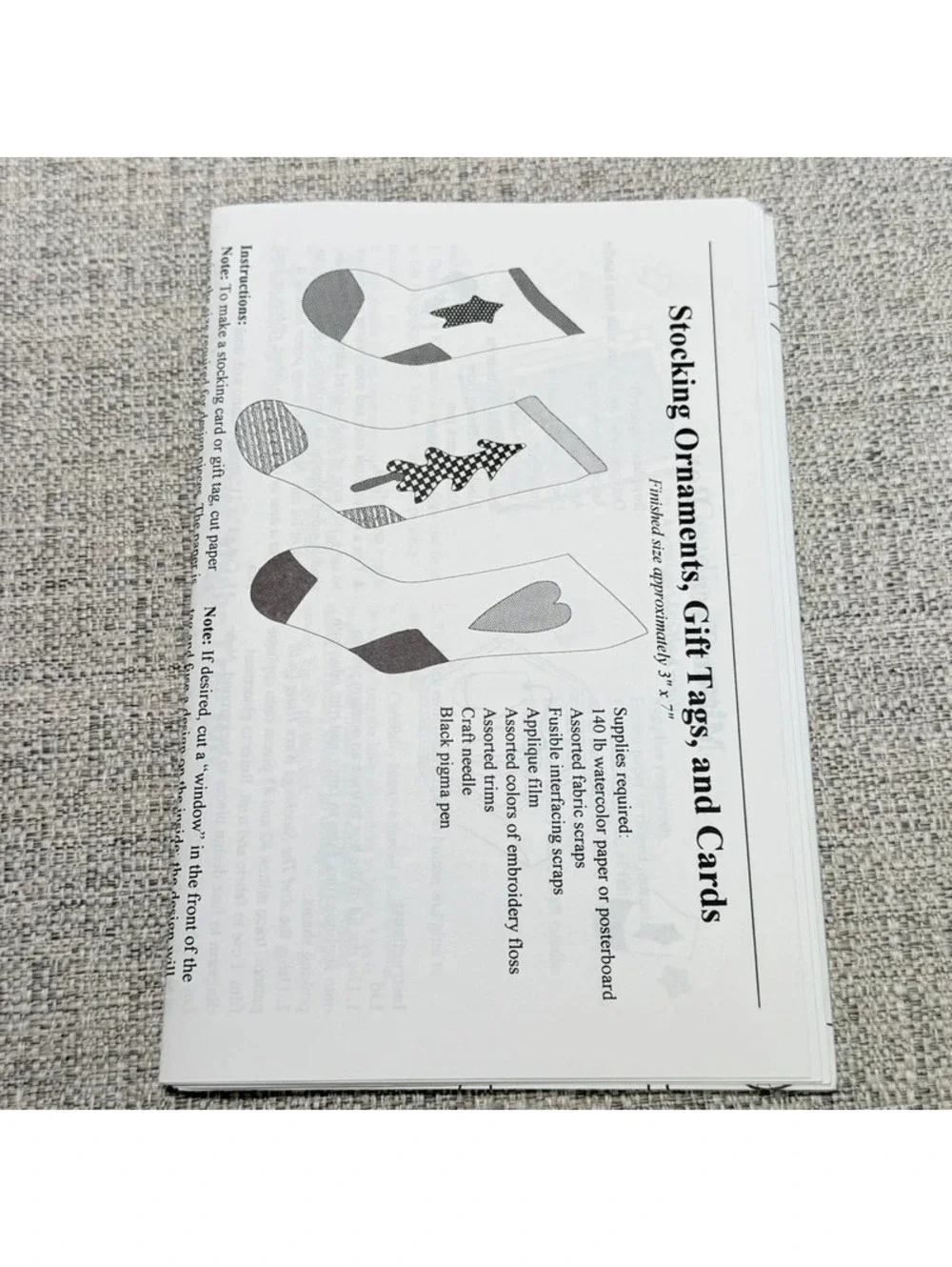Fiber Mosaics And the Stockings Were Hung 90401 Christmas Quilt Pattern Sewing